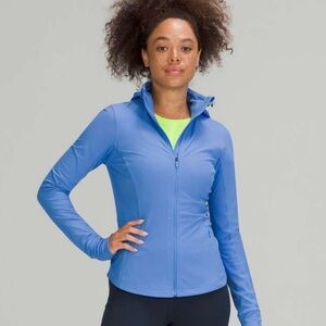Lululemon Ribbed Nulux Running Blue Nile Jacket Size 6